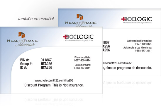 image of Prescription Discount Card for display purposes only